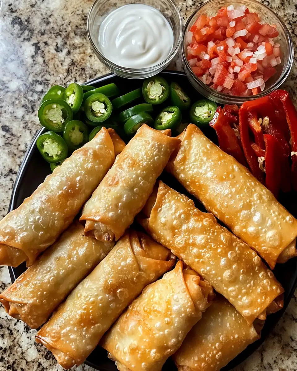 Ingredients for Sizzling Bacon Jalapeño Popper Eggrolls: A Fusion Fiesta of Flavor