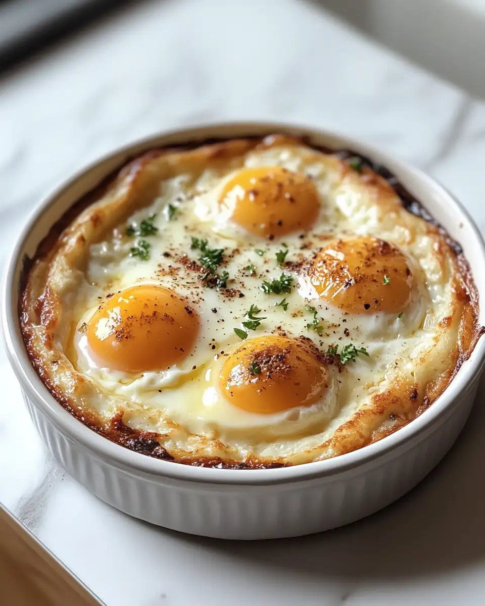Final dish - Elevate Your Breakfast Game with Baked Eggs Napoleon