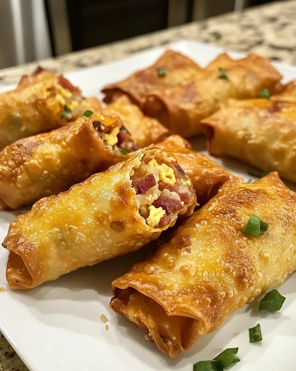 Final dish - Crispy Delight: Baked Reuben Egg Rolls for the Ultimate Snack Experience