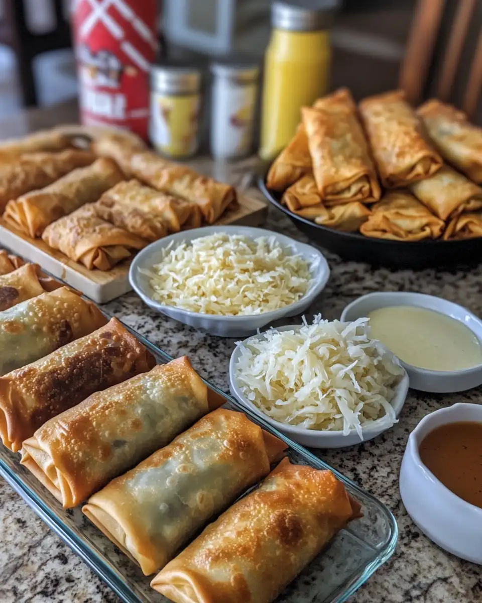 Ingredients for Crispy Delight: Baked Reuben Egg Rolls for the Ultimate Snack Experience