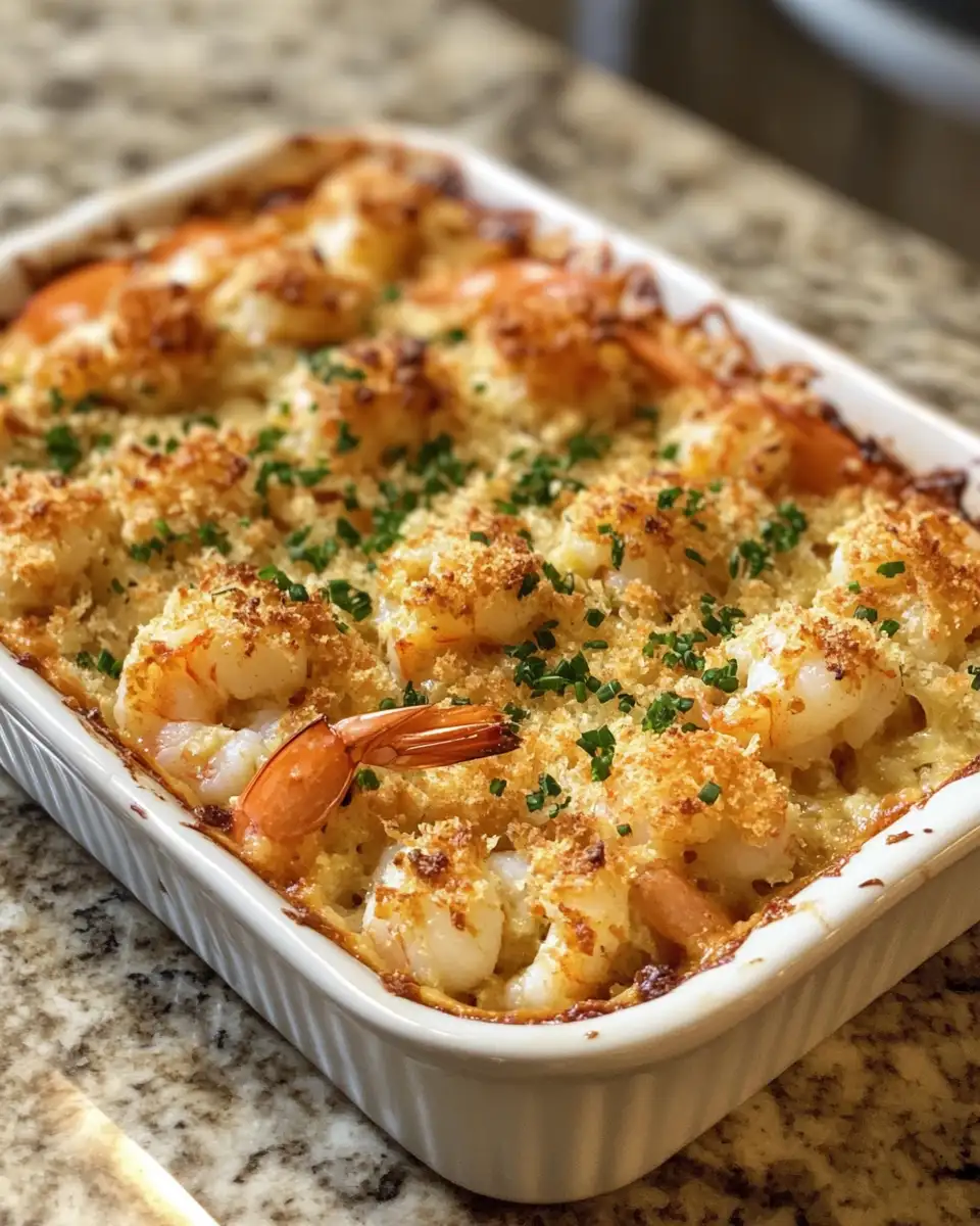 Final dish - Irresistible Baked Stuffed Shrimp Casserole for Your Ultimate Seafood Craving