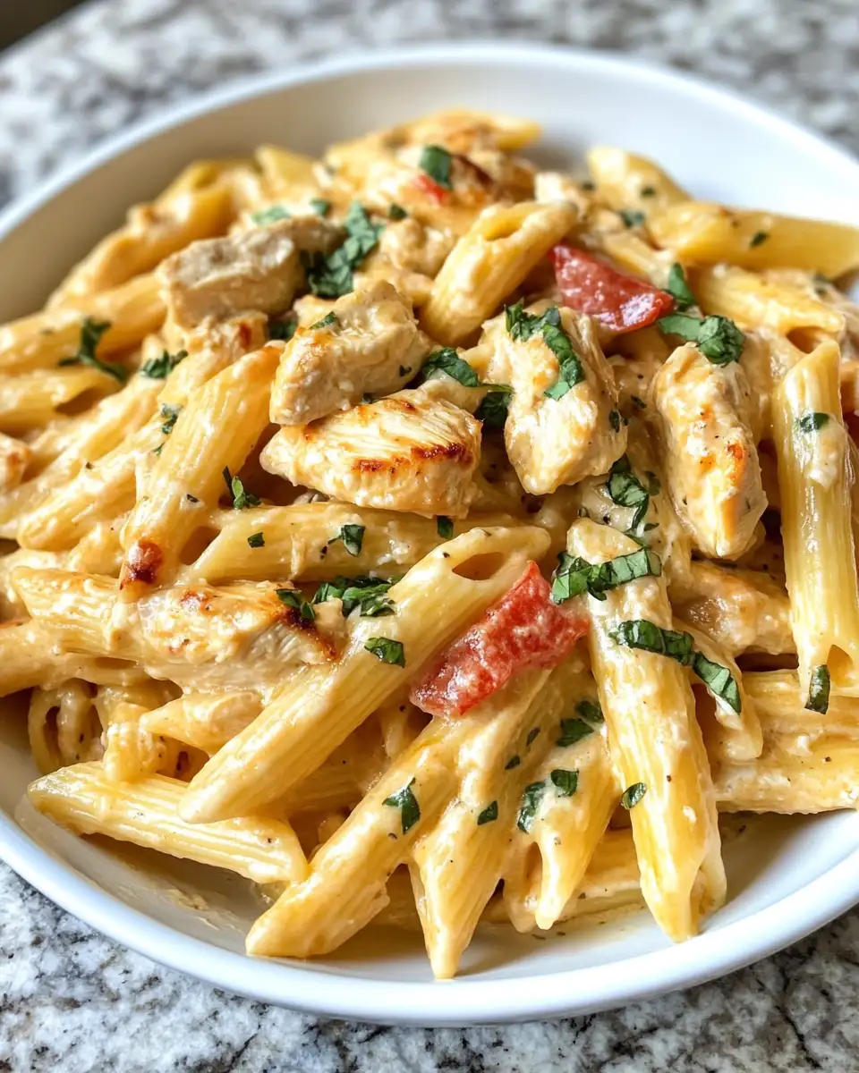 Final dish - Indulge in Comfort: Creamy Ricotta Chicken Pasta Delight