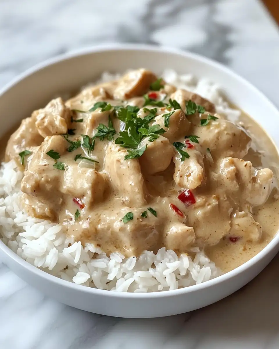 Irresistibly Delicious Creamy Smothered Chicken and Rice Recipe - Featured Image