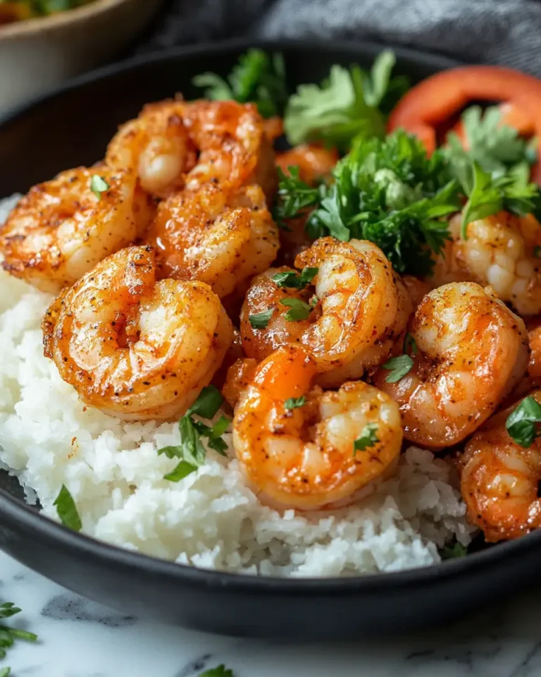 Sizzling Cajun Shrimp: A Crispy Delight with Creamy Sauce Magic - Featured Image