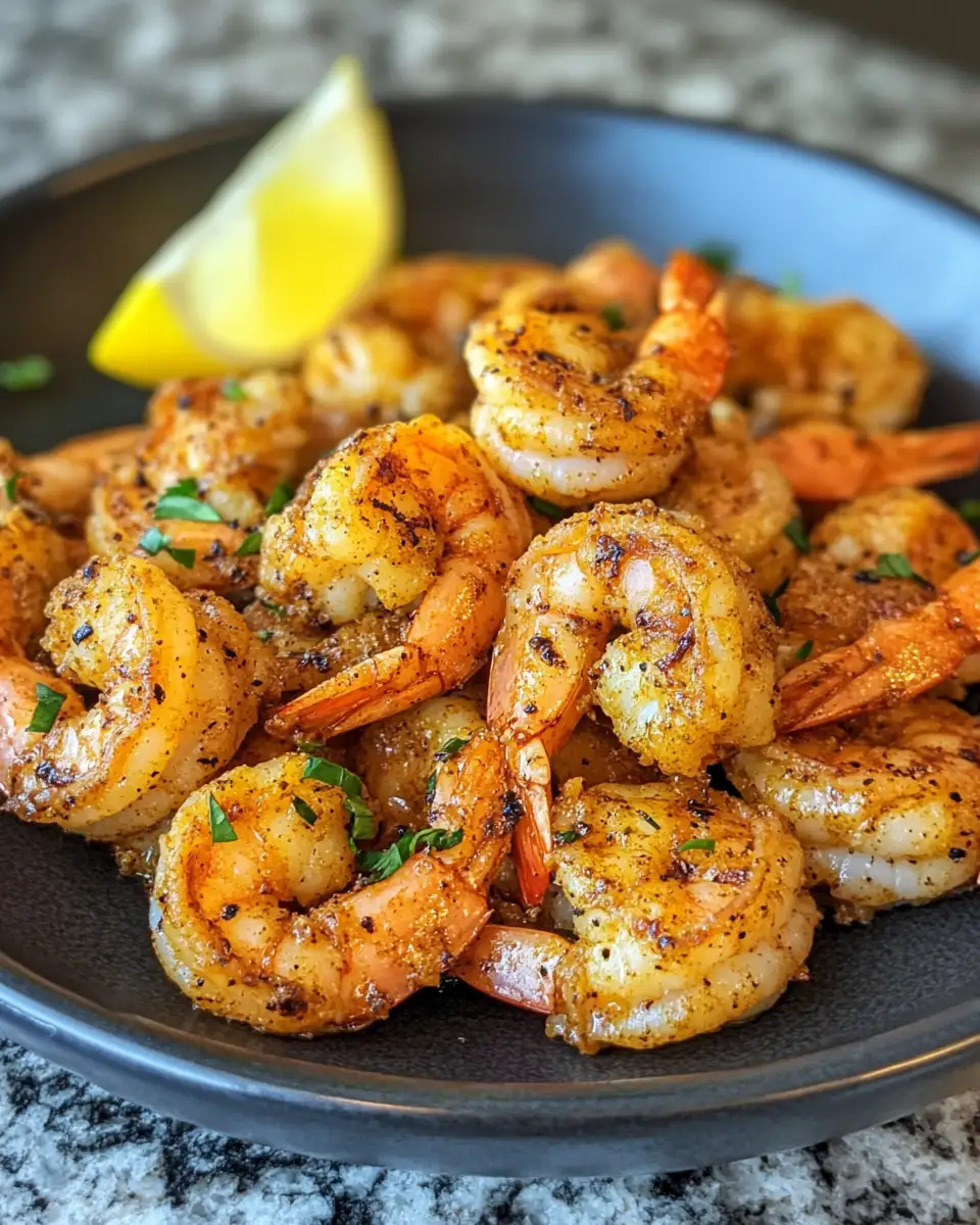 Final dish - Sizzling Cajun Shrimp: A Crispy Delight with Creamy Sauce Magic