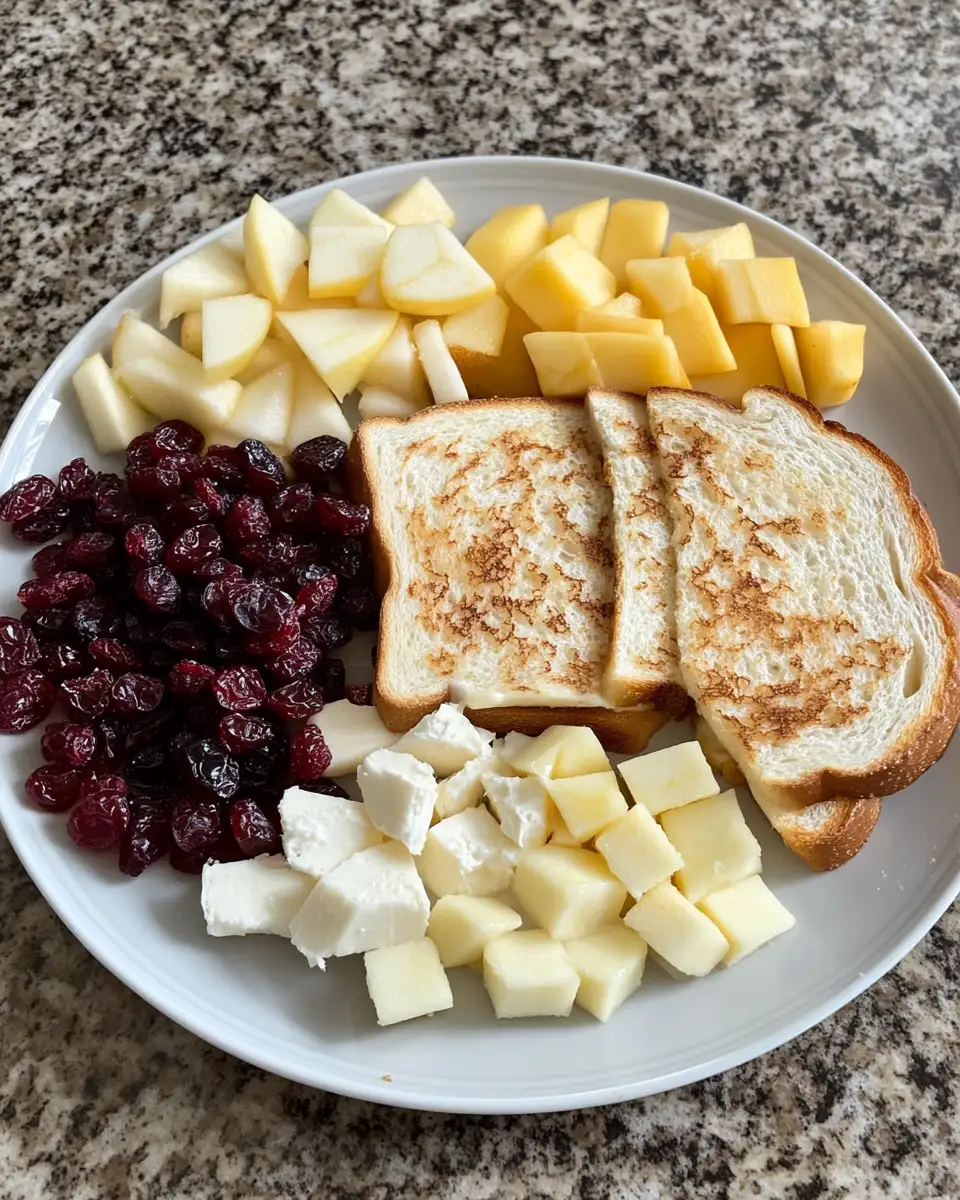 Ingredients for Crisp and Tart Delight: The Ultimate Apple and Cranberry Grilled Cheese Sandwich