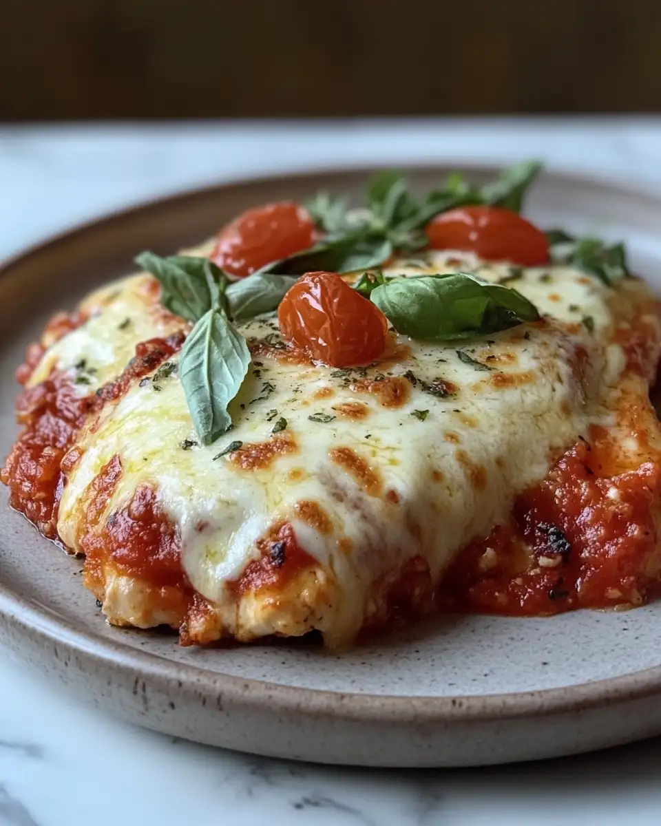 Final dish - Crispy Comfort: The Ultimate Baked Chicken Parmesan Recipe