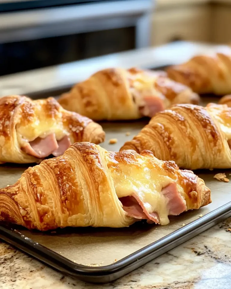 Decadent Delight: Irresistible Baked Ham and Cheese Croissants - Featured Image