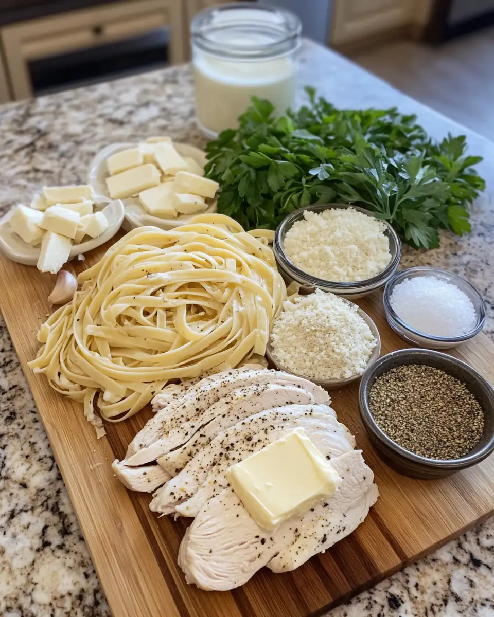 Ingredients for Savor the Spice: Blackened Cajun Chicken Alfredo Delight