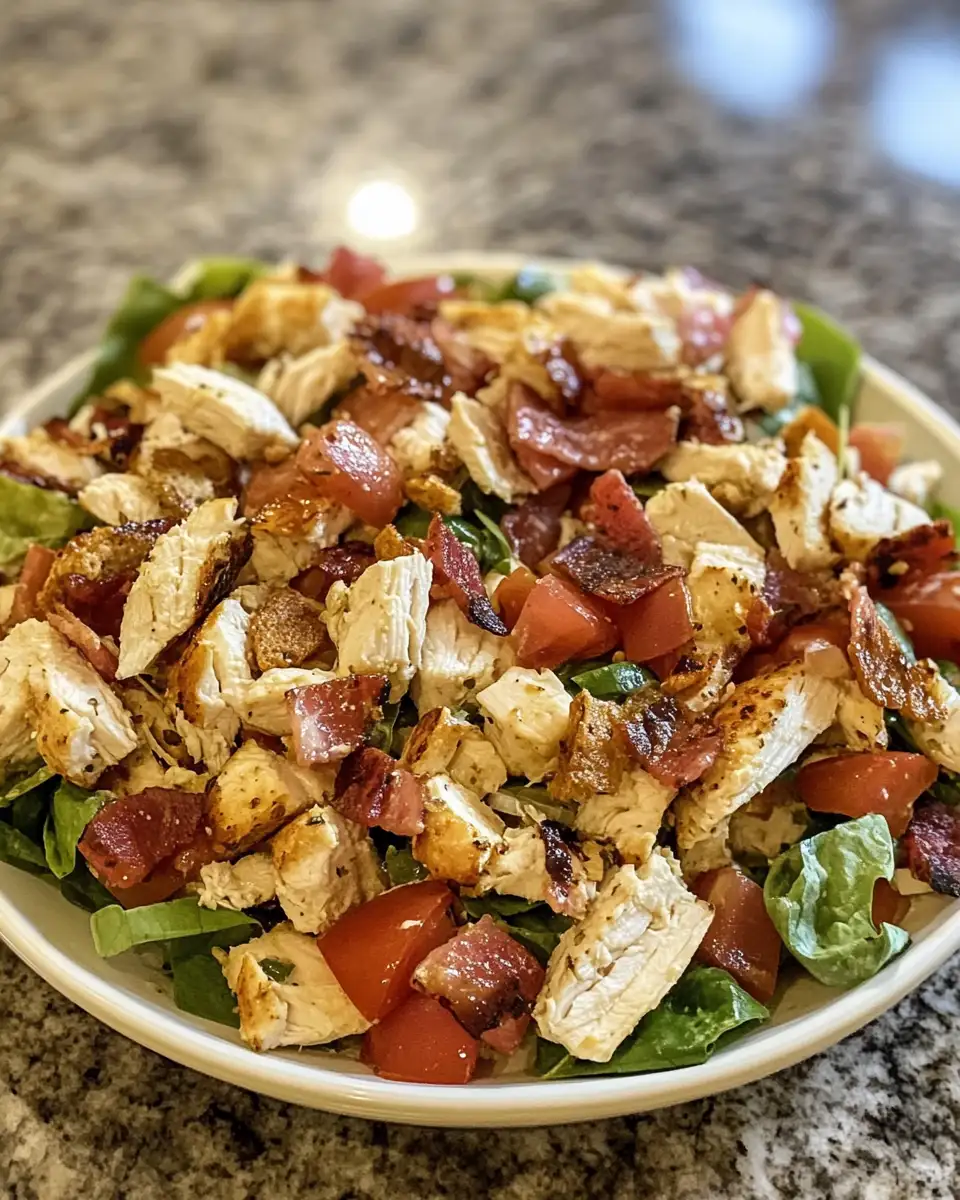 Final dish - BLT Chicken Salad Delight: A Crunchy Twist on a Classic Favorite