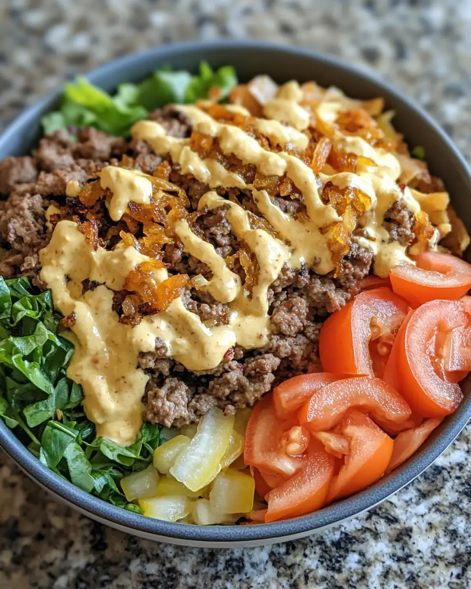 Final dish - Burger Bowls with Caramelized Onion Aioli: A Flavor Revolution