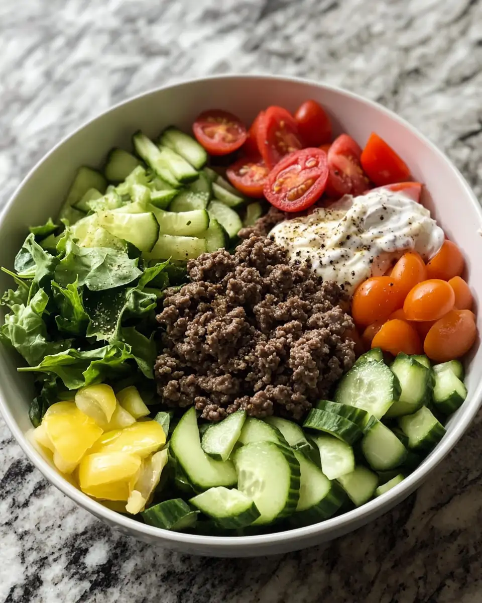 Ingredients for Burger Bowls with Caramelized Onion Aioli: A Flavor Revolution