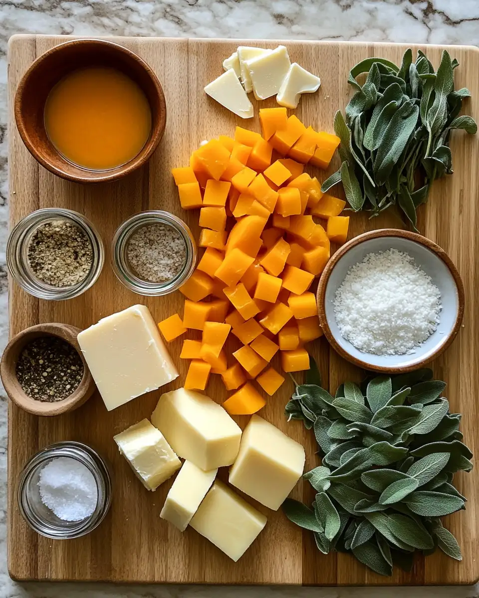 Ingredients for Autumn Bliss: Indulge in Butternut Squash & Sage Pasta Magic