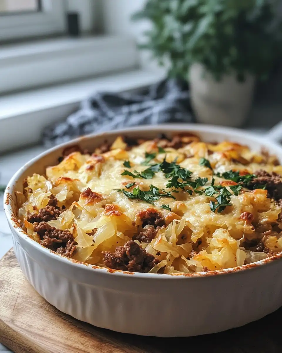 Final dish - Hearty Cabbage Beef Bake for Cozy Nights