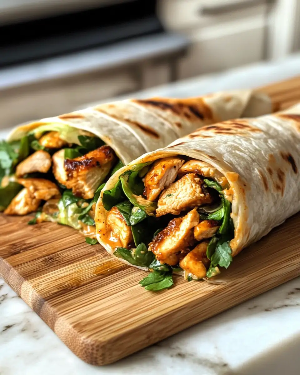 Final dish - Irresistibly Delicious Cheesy Garlic Chicken Wraps You Need to Try