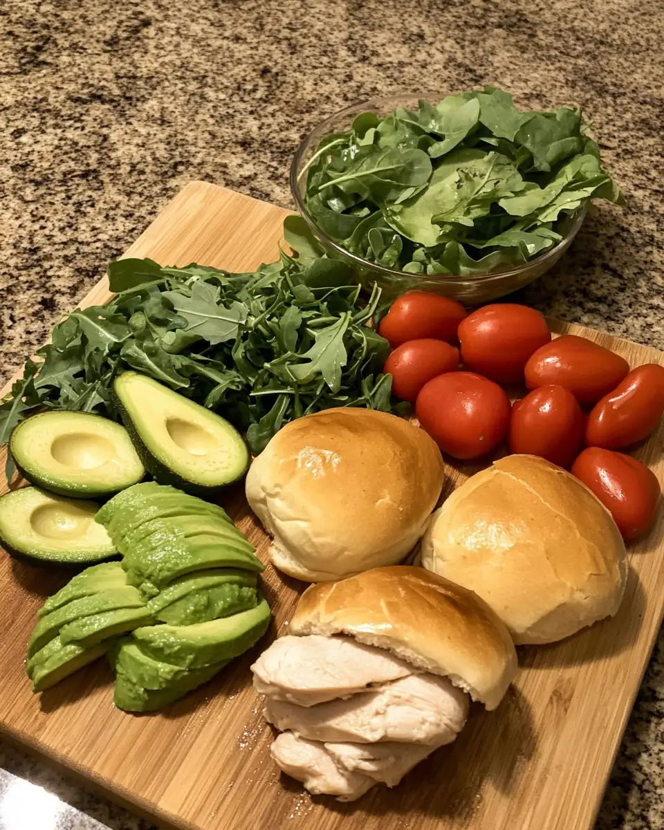 Ingredients for Savor the Ultimate Chicken Avocado Brioche Delight