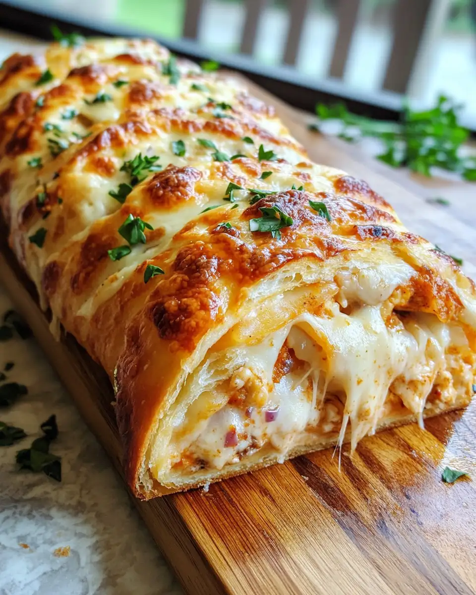 Final dish - Savor the Fusion: Chicken Cordon Bleu Stromboli Delight