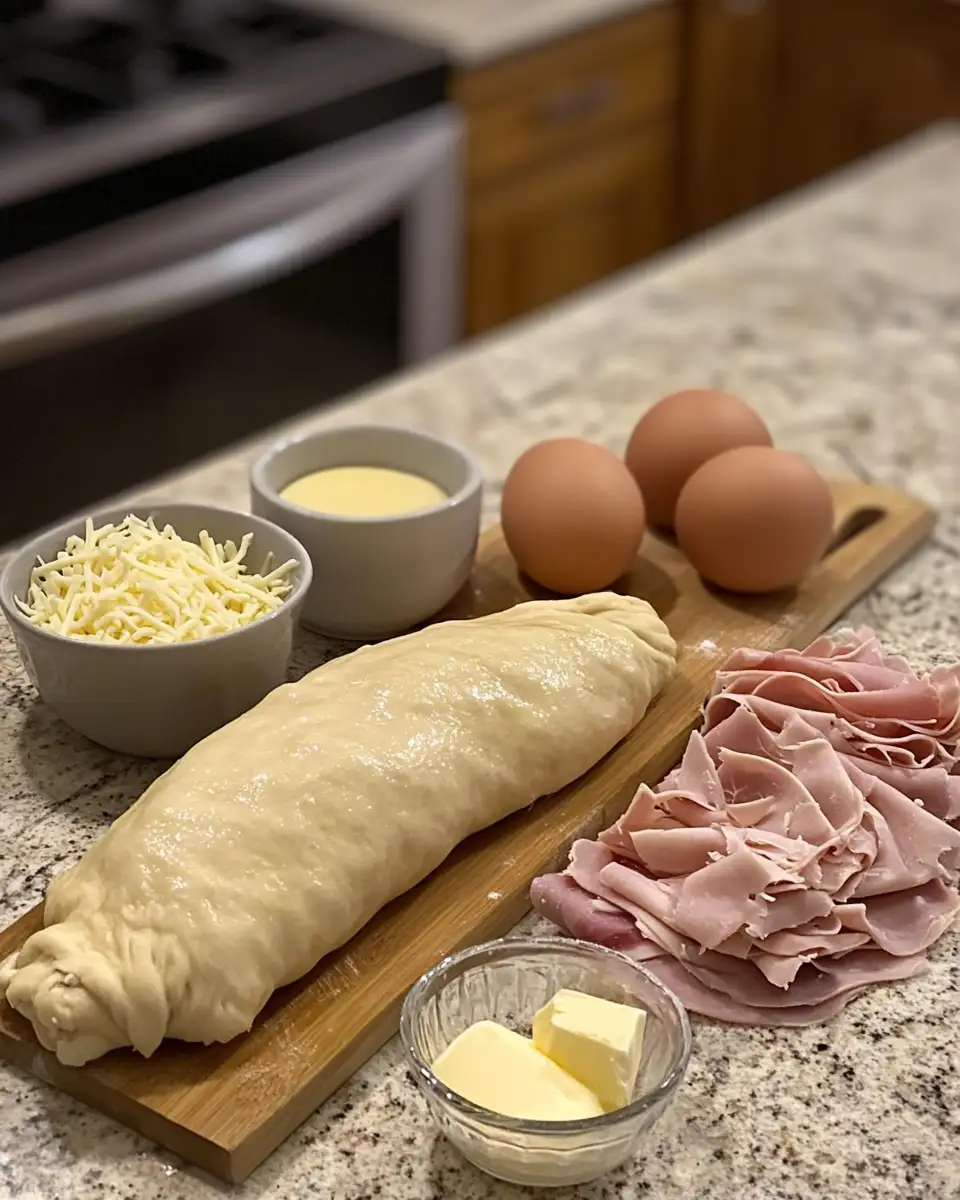Ingredients for Savor the Fusion: Chicken Cordon Bleu Stromboli Delight