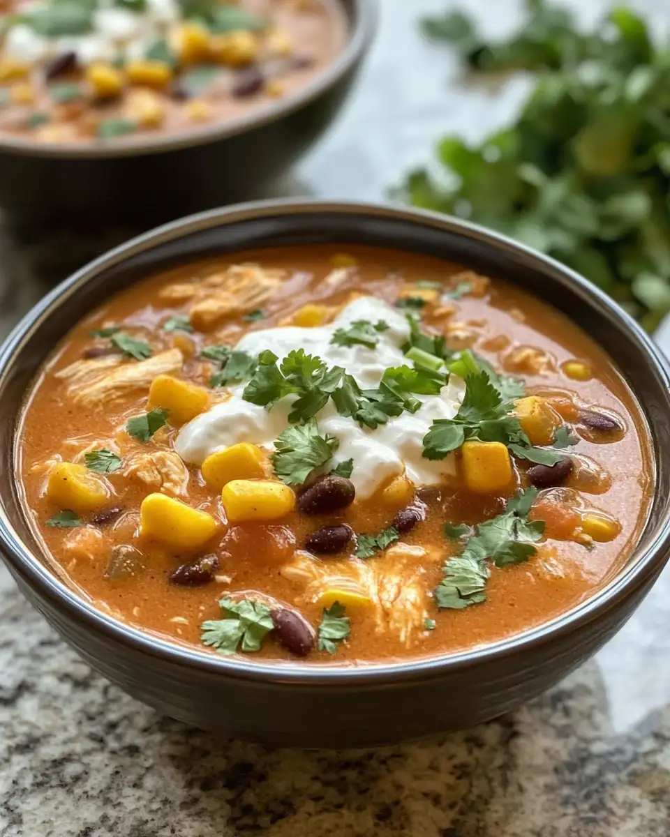 Final dish - Savor the Flavor: Irresistible Chicken Enchilada Soup Recipe