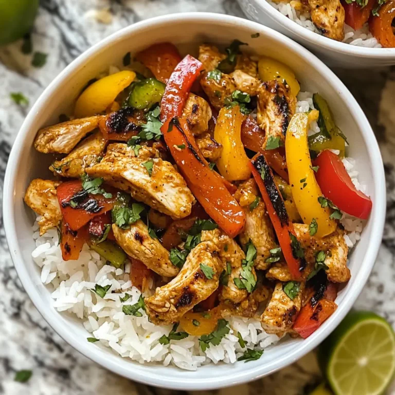 Sizzling Chicken Fajita Rice Bowls That Spice Up Your Dinner Routine - Featured Image