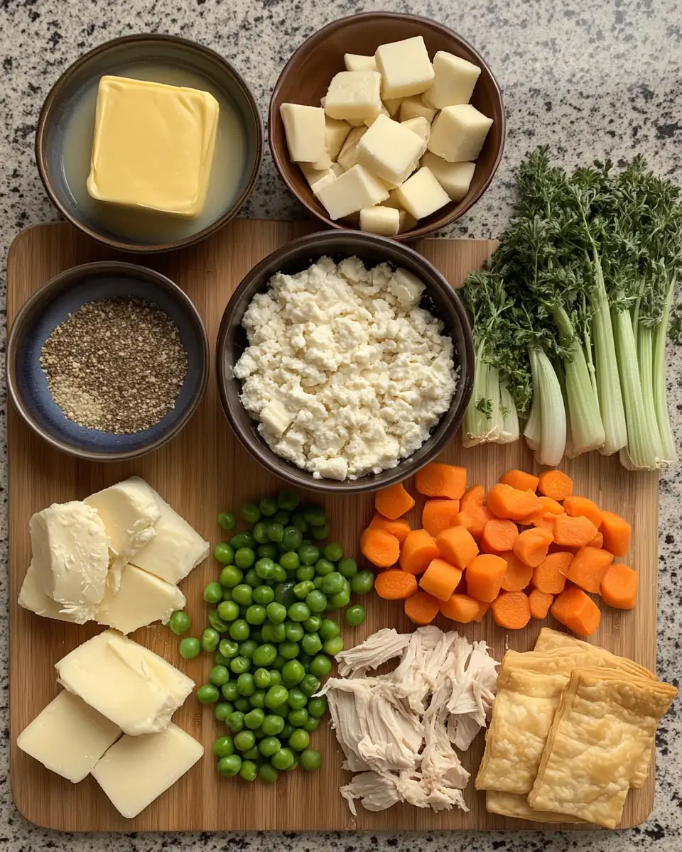 Ingredients for Cozy Up with the Ultimate Chicken Pot Pie Soup Recipe