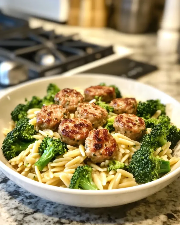 Savor the Flavor: Chicken Sausage Broccoli Orzo Delight - Featured Image
