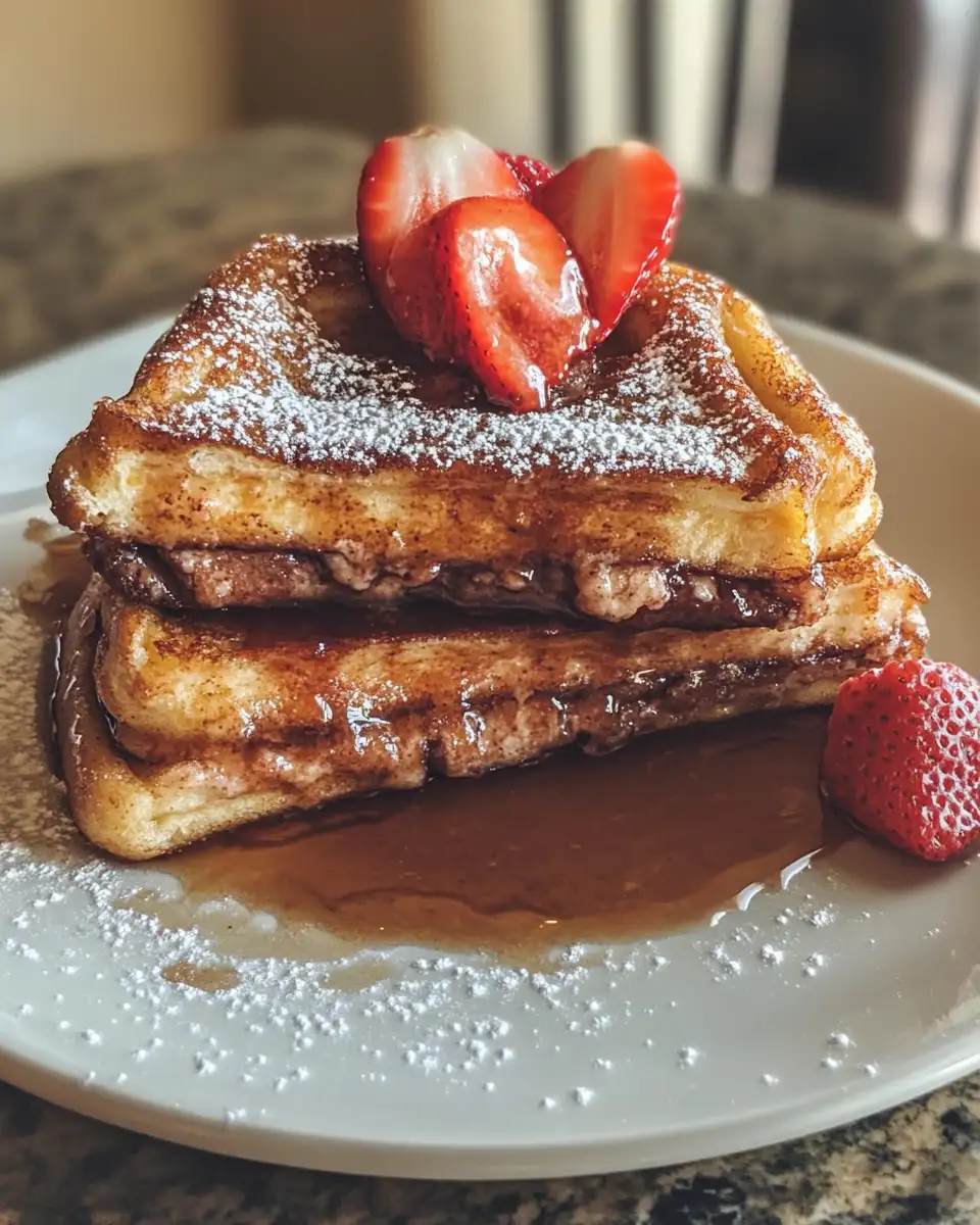 Final dish - Indulge in the Ultimate Breakfast Delight with Churro Stuffed French Toast