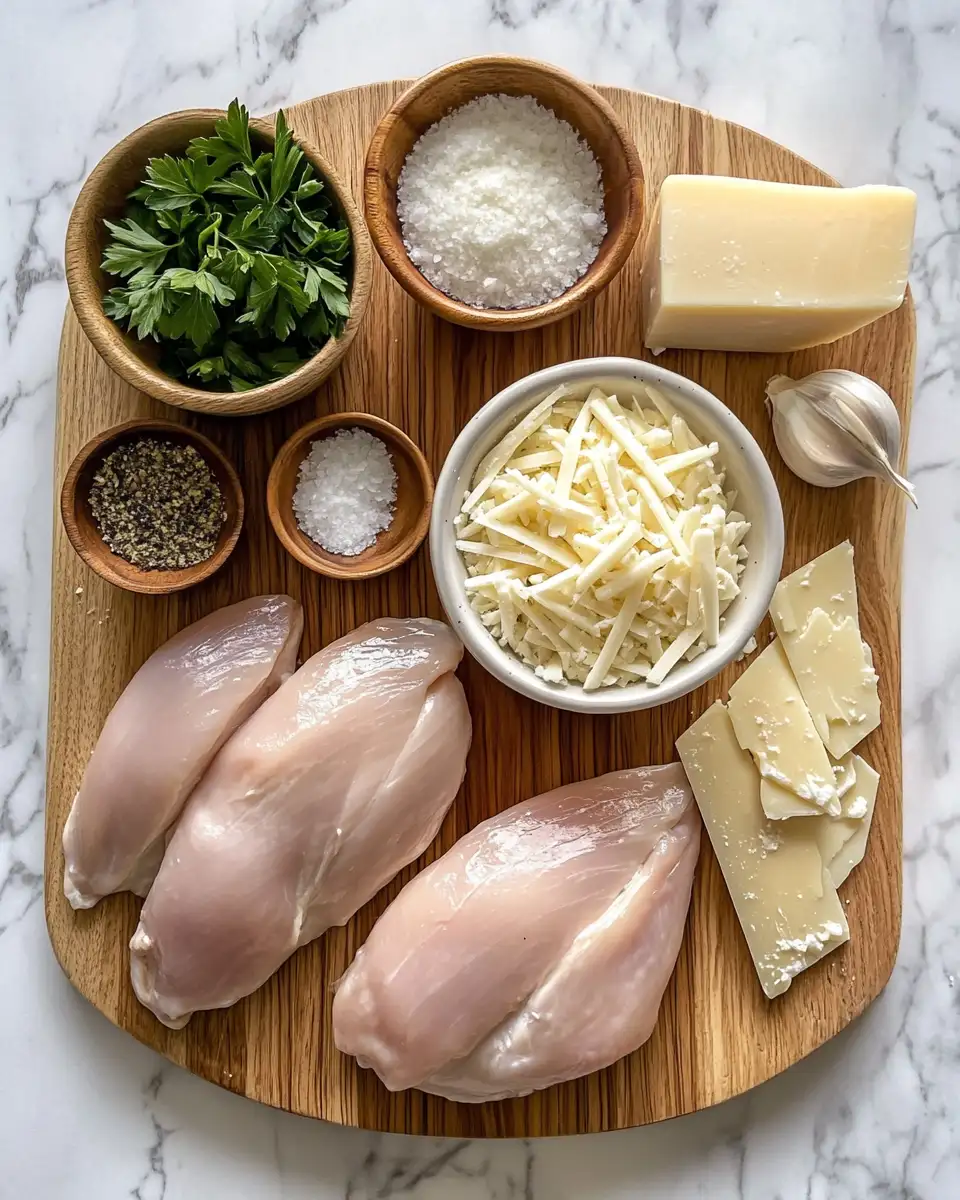 Ingredients for Irresistibly Delicious: Creamy Baked Asiago Chicken Delight