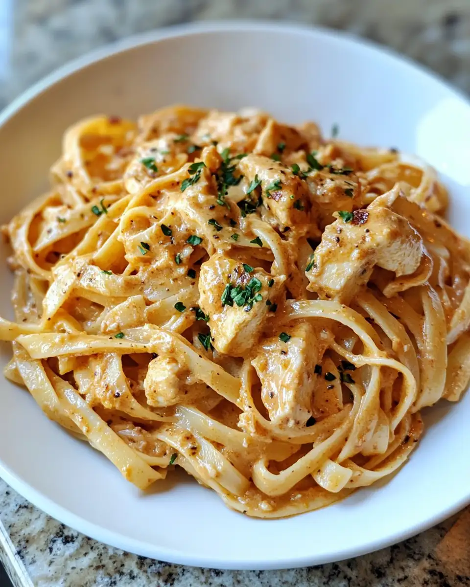 Final dish - Spice Up Your Dinner with Irresistible Creamy Cajun Chicken Pasta