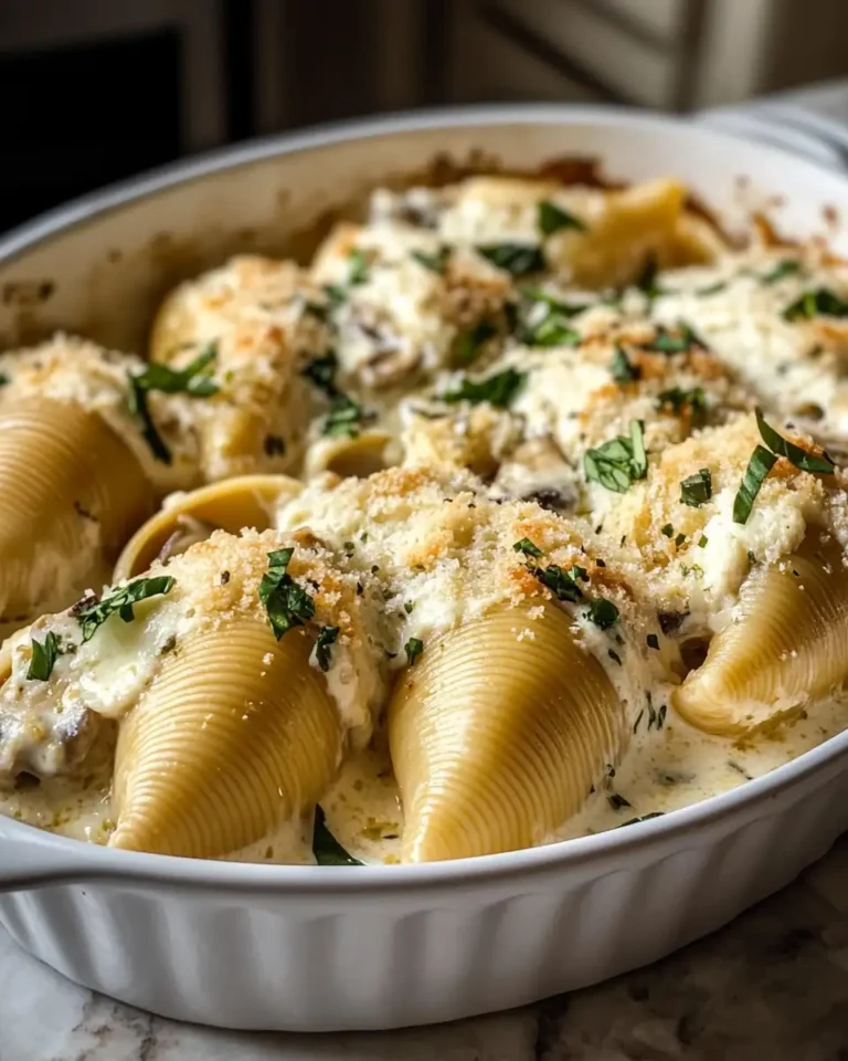 Indulge in Comfort: Creamy Garlic Mushroom Stuffed Shells Delight - Featured Image