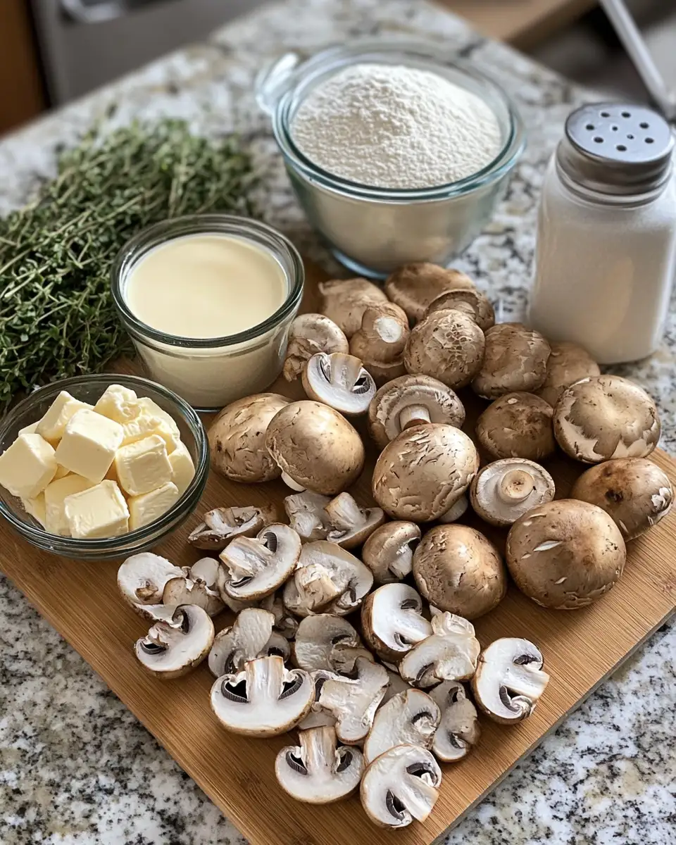 Ingredients for Velvety Bowls of Comfort: Dive into the World of Creamy Mushroom Soup