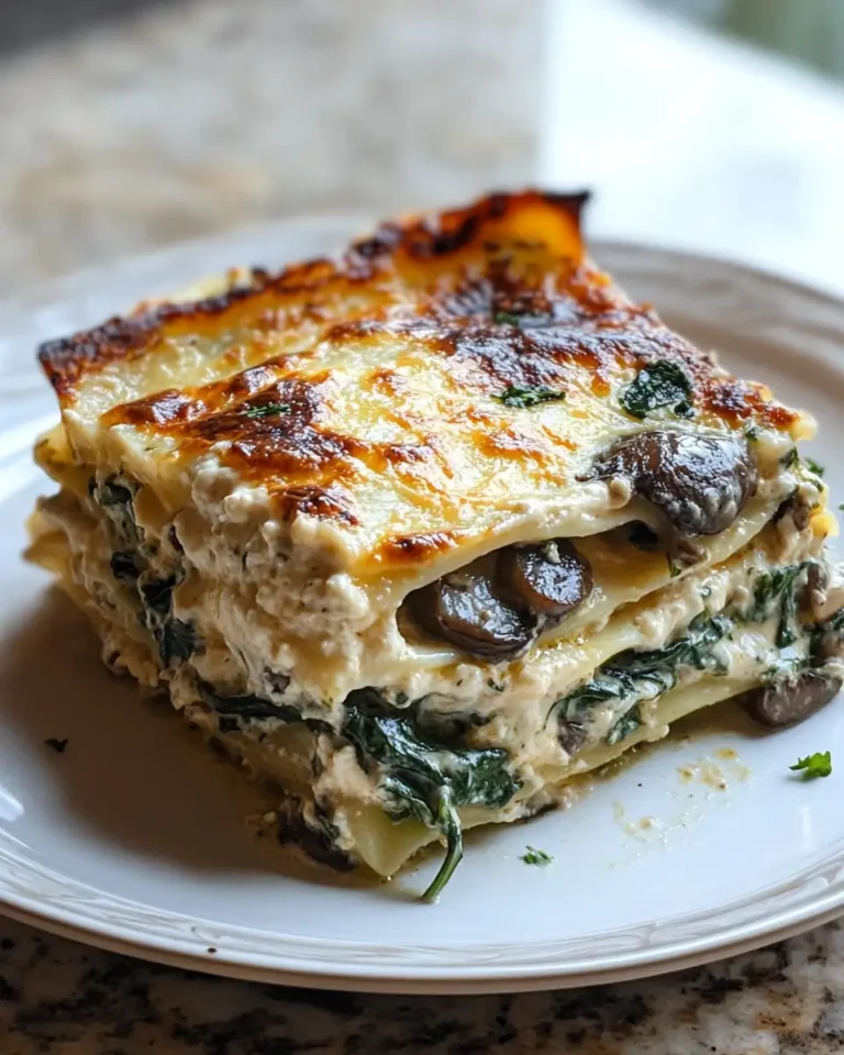 Irresistibly Indulgent: Dive into the Creamy Mushroom Spinach Lasagna Experience - Featured Image