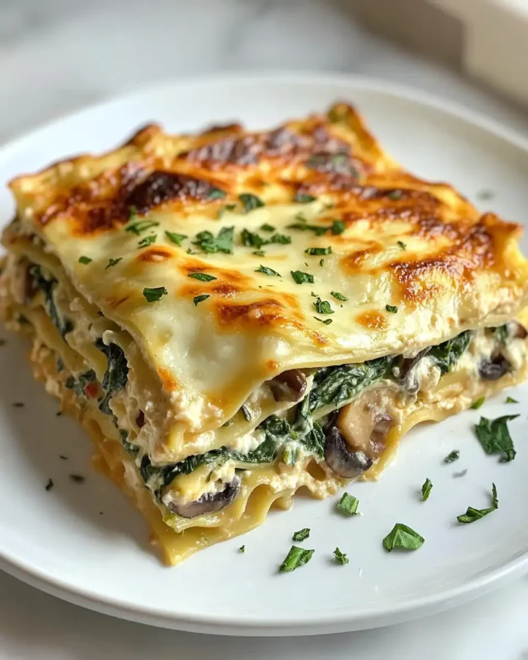 Indulge in Layers of Flavor with Creamy Spinach and Mushroom Lasagna - Featured Image
