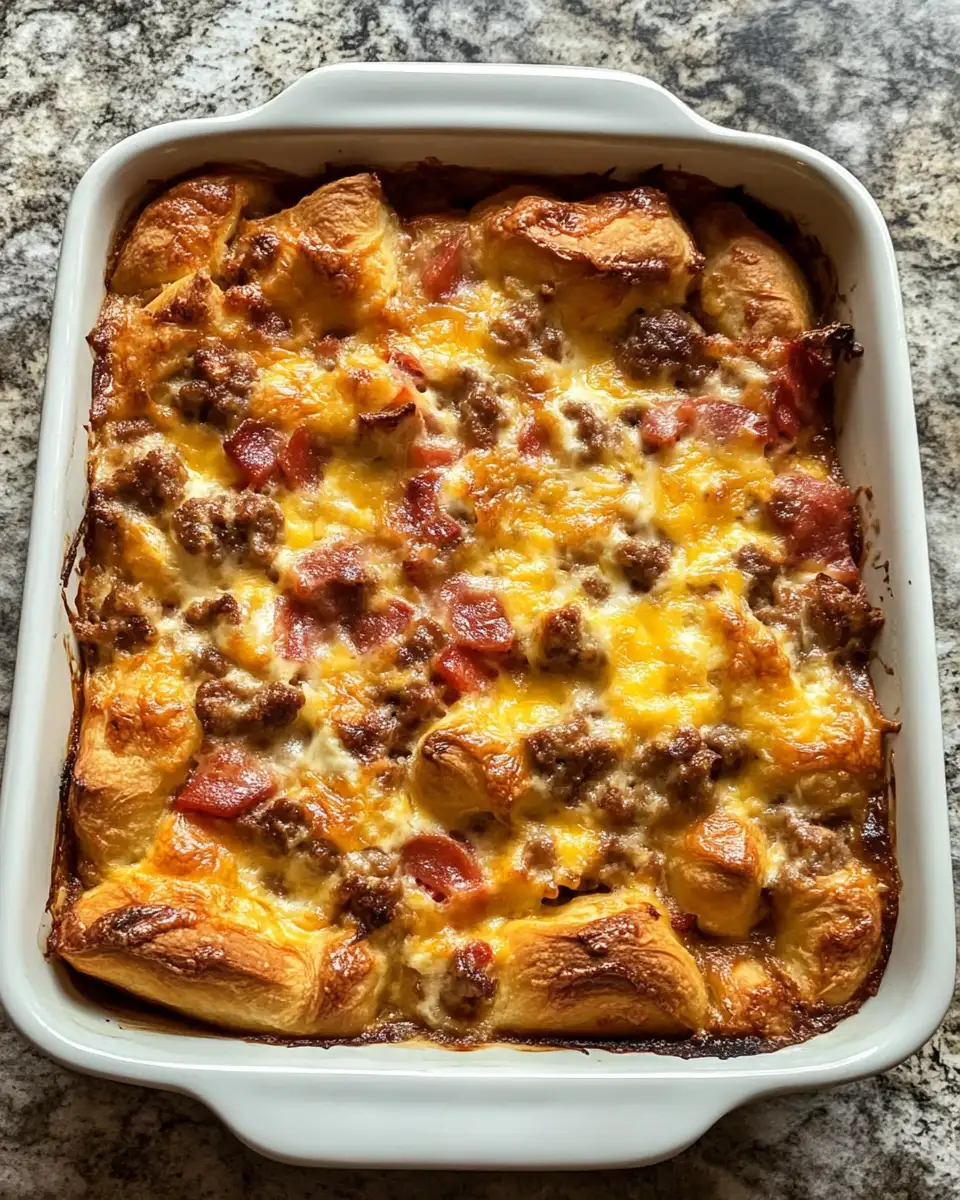 Final dish - Rise and Shine with a Delectable Crescent Roll Breakfast Casserole