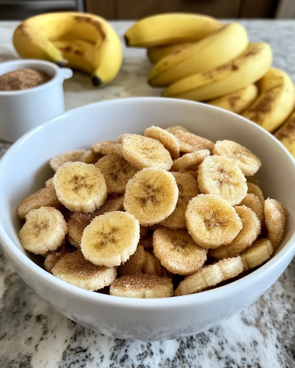Ingredients for Irresistibly Sweet and Crispy: Homemade Cinnamon Sugar Banana Chips