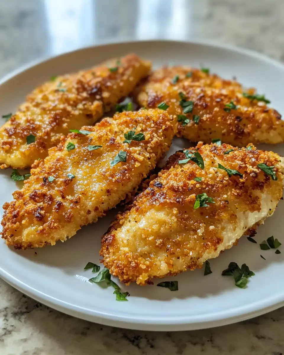 Final dish - Crunch into Flavor: Crispy Dill Pickle Parmesan Chicken Delight
