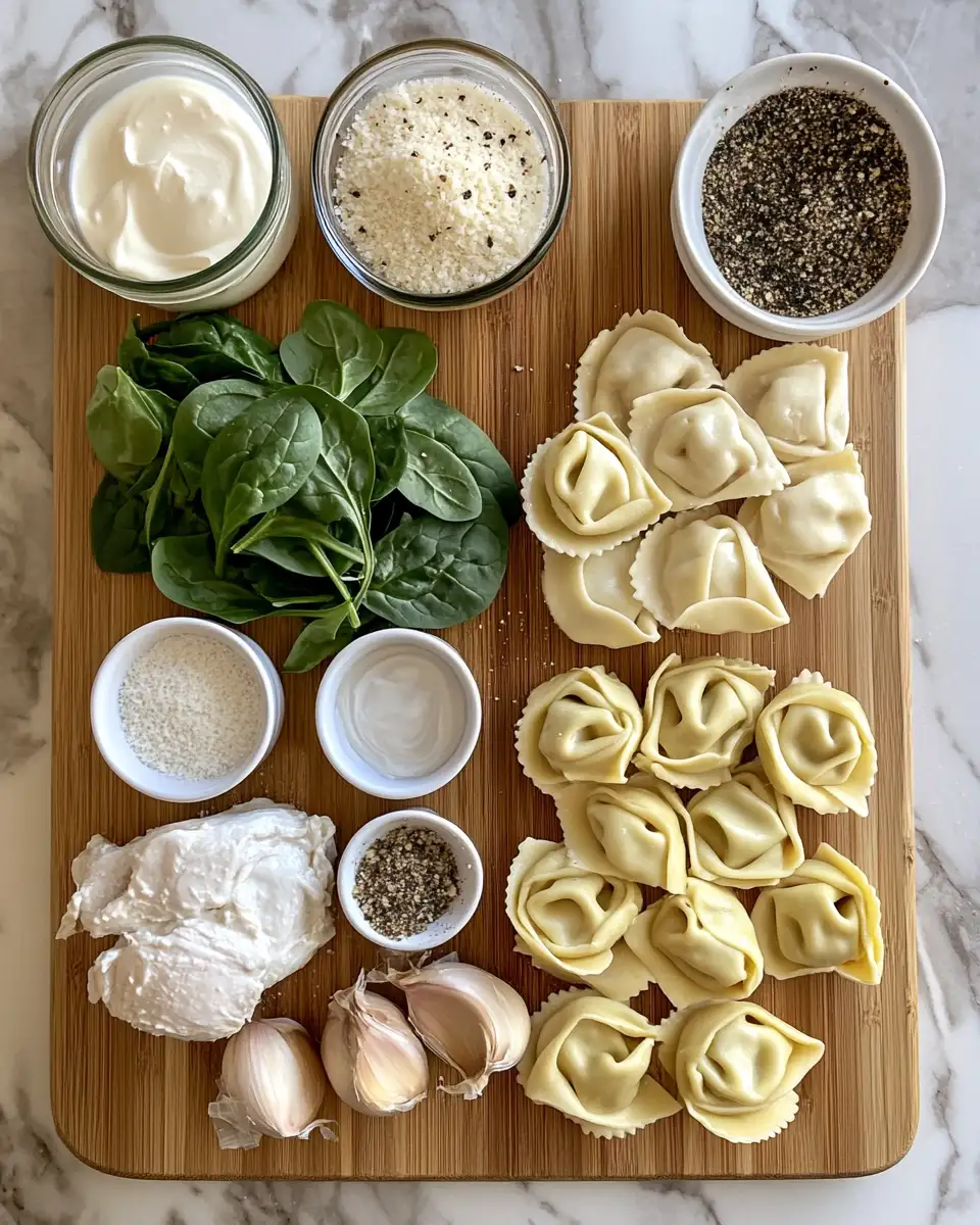 Ingredients for Crockpot Chicken Alfredo Tortellini: The Ultimate Comfort Food Made Easy