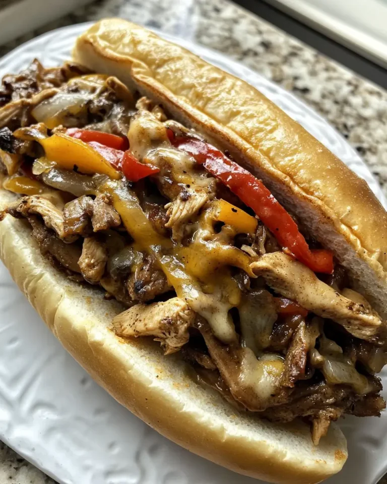 Savor the Flavor: Easy Crockpot Chicken Philly Cheesesteak Delight - Featured Image