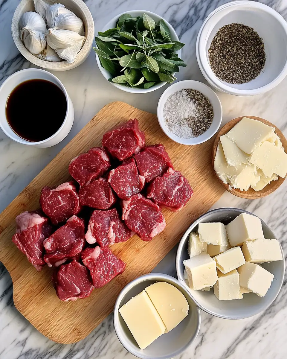 Ingredients for Savor the Flavor: Crockpot Garlic Parm Steak Made Easy