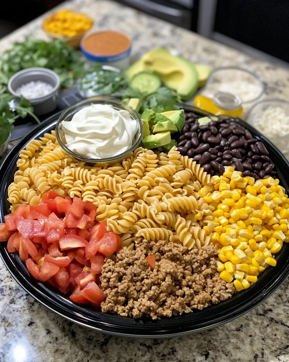 Ingredients for Crockpot Taco Pasta: A Flavor Fiesta in Your Slow Cooker