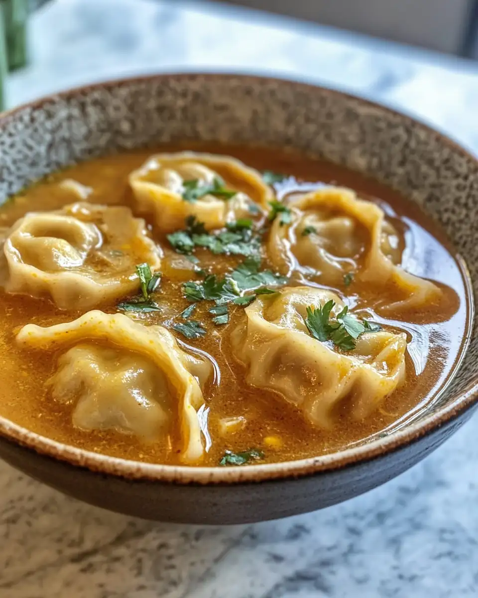 Final dish - Spice Up Your Bowl with Irresistible Curry Dumpling Soup