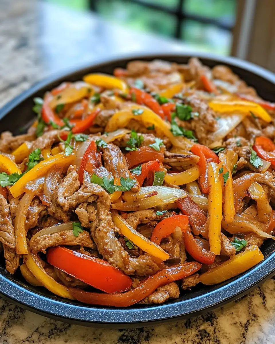 Final dish - Effortless Flavor Fiesta with Easy Crockpot Fajitas