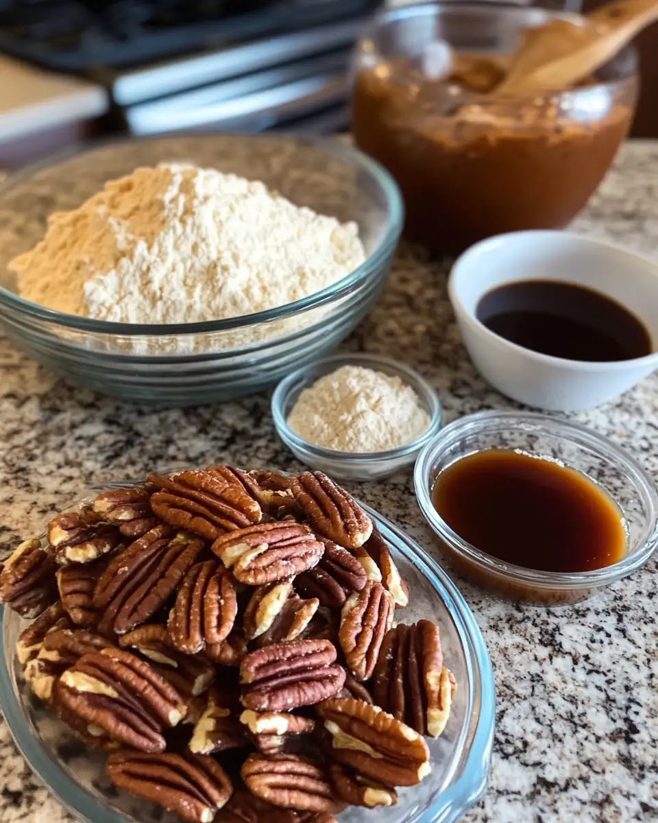 Ingredients for Irresistibly Easy Pecan Pie Cookies for Your Sweet Tooth Fix