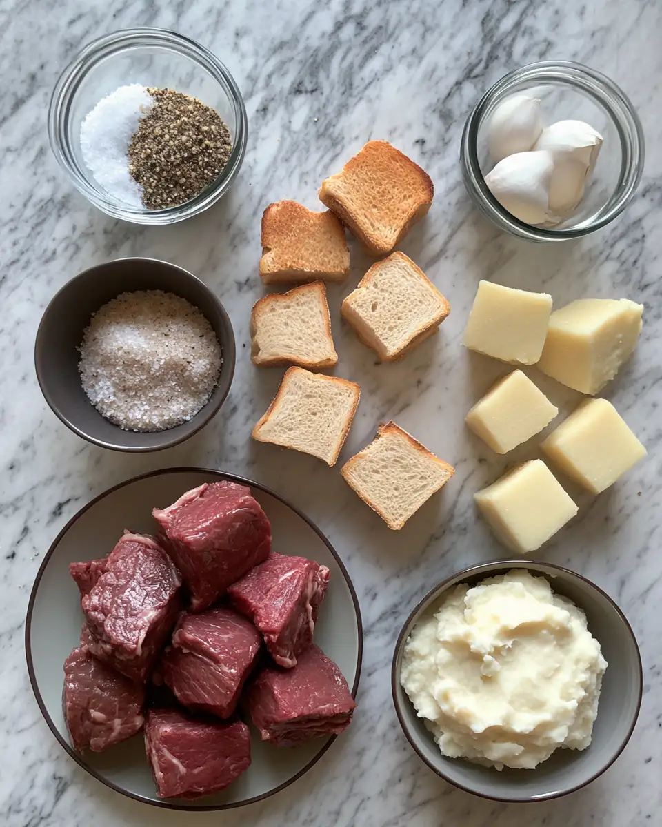 Ingredients for Effortless Comfort: Slow Cooker Beef Manhattan Made Easy