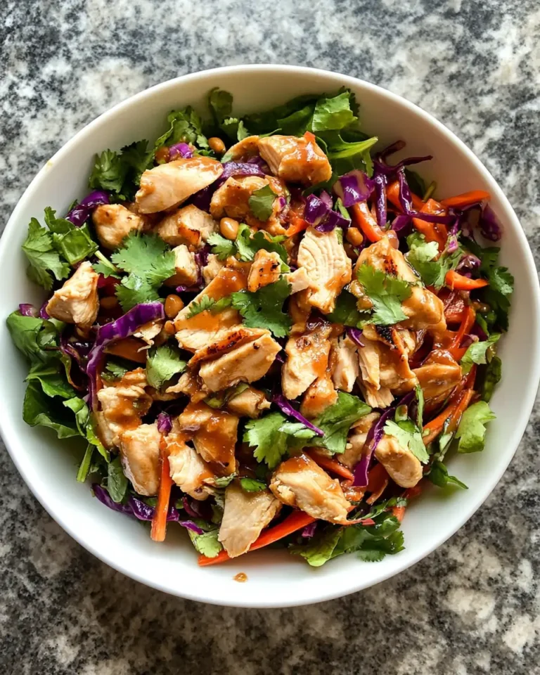 Whip Up a Flavorful Easy Thai Peanut Chicken Salad in Minutes - Featured Image
