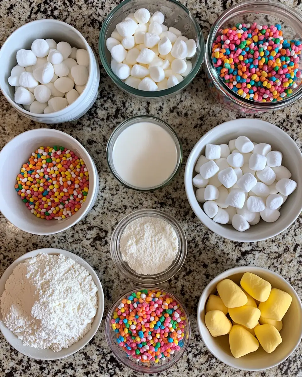 Ingredients for Irresistible Fruity Pebble Marshmallow Stuffed Cookies That Will Sweeten Your Day