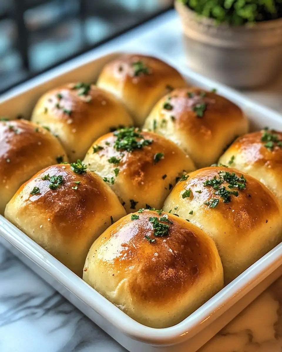 Final dish - Irresistibly Soft and Flavorful Garlic Butter Bread Rolls to Elevate Your Dinner