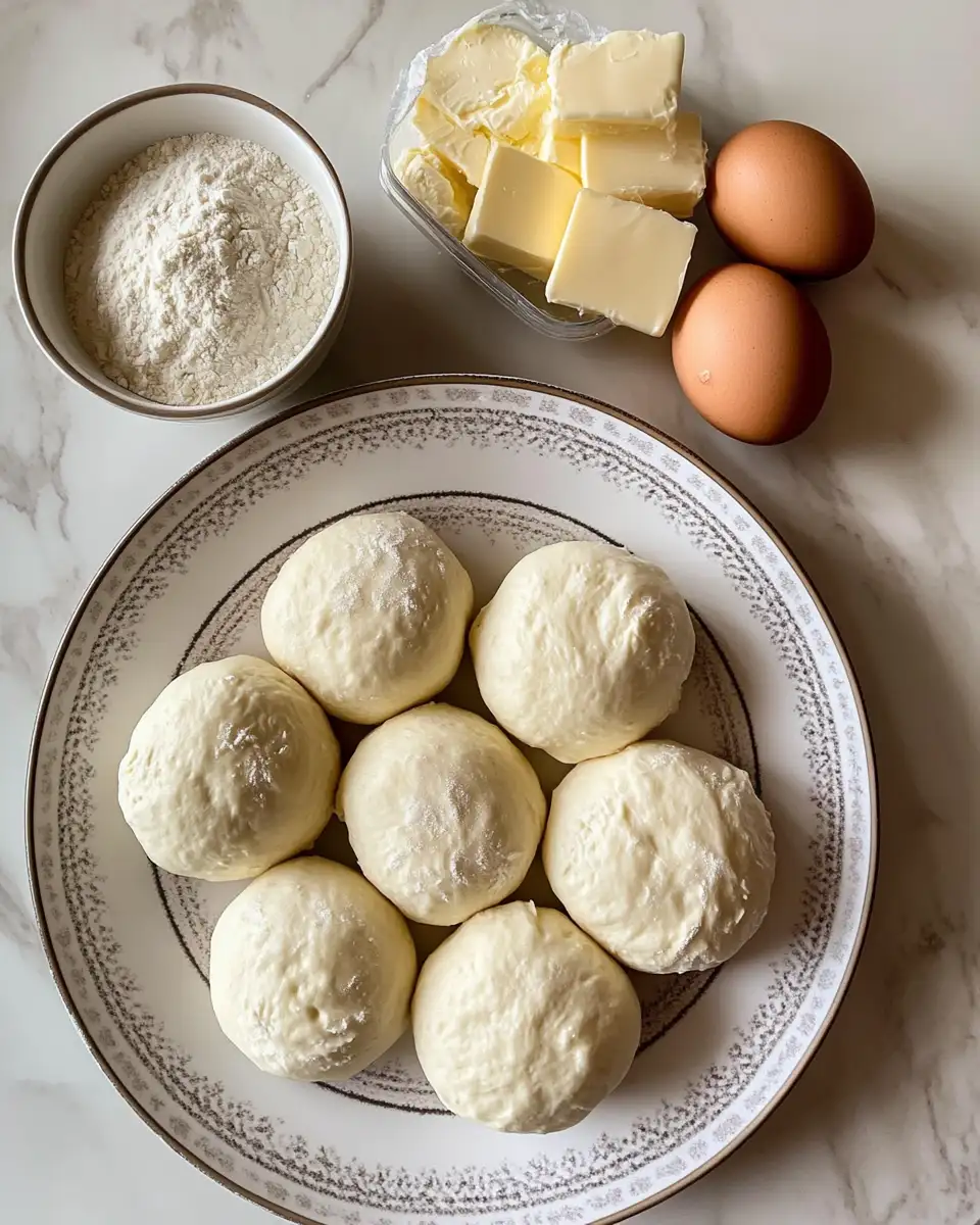 Ingredients for Irresistibly Soft and Flavorful Garlic Butter Bread Rolls to Elevate Your Dinner