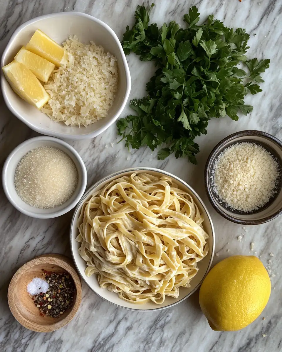 Ingredients for Irresistible Garlic Parmesan Chicken Pasta: A Flavorful Twist on Comfort Food