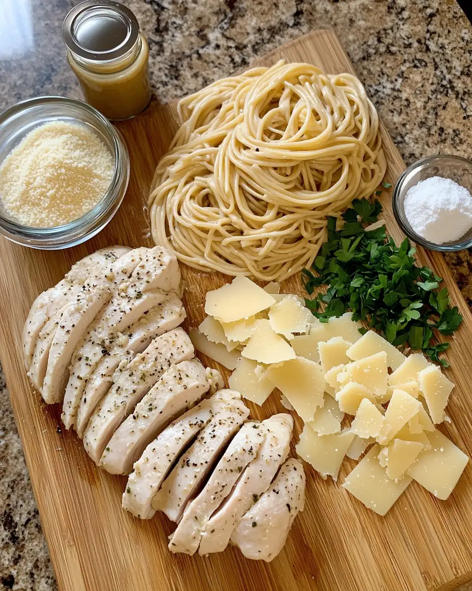 Ingredients for Irresistibly Delicious Garlic Parmesan Chicken Pastatsy That Will Elevate Your Dinner Game